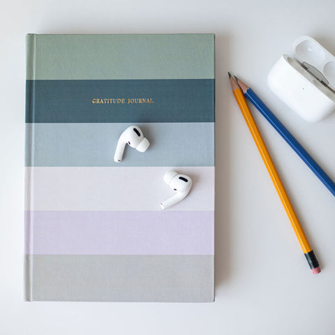 Cover of a Gratitude Journal featuring a beautifully designed cover with elegant illustrations