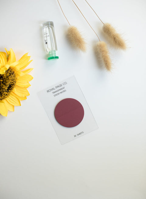 Circle | Transparent Matte Sticky Notes