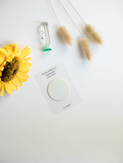 Circle | Transparent Matte Sticky Notes