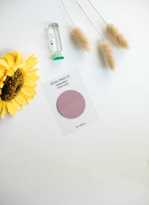 Circle | Transparent Matte Sticky Notes
