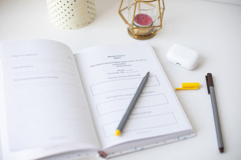 Cover of a Gratitude Journal featuring a beautifully designed cover with elegant illustrations